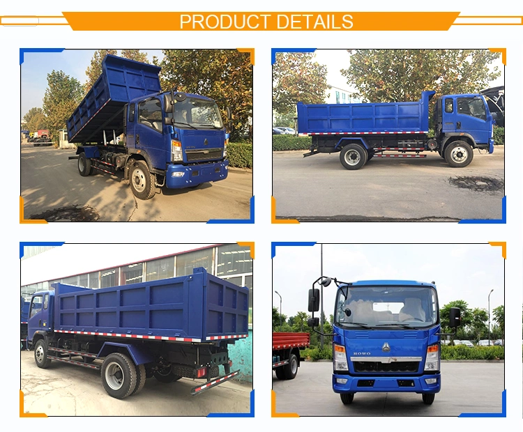 Sinotruck 4X2 Light Truck HOWO 6 Wheel Cargo Lorry Tipper Mini Dump Truck and Used Dump Truck Price for Sale