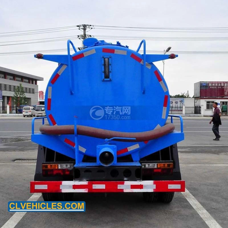 5cbm Vacuum Tank Jetting Sewage Cleaning Toilet Suction Tanker Sewage Truck