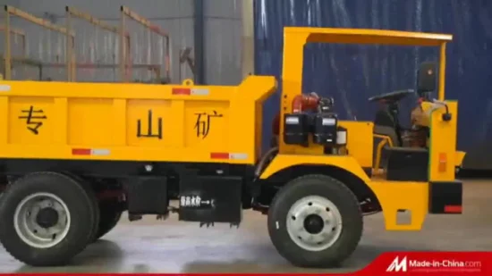 Caminhão basculante de mineração de 5 toneladas de alta qualidade para veículo especial de rampa de equipamento de mineração, veículo de eixo